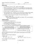 Algebra 1 Notes SOL A.3 (11.2) Radicals Mrs. Grieser Name: Block