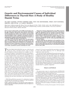 Genetic and Environmental Causes of Individual Differences in