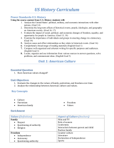 U.S. History Thematic Curriculum 2012