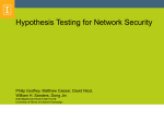 Hypothesis Testing for Network Security