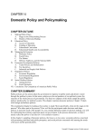 Domestic Policy and Policymaking