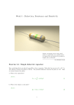 Week 5 - Dielectrica, Resistance and Resistivity