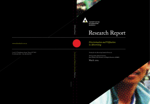 Research Report - Advertising Standards Bureau
