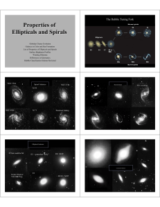 Properties of Ellipticals and Spirals