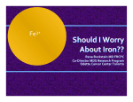 Should I Worry About Iron??