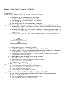 Chapter 25, The Cold War Begins (1945