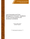 Land Ownership and Farm Management in Ecuador: Egalitarian