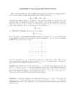 WORKSHEET: ONE-PARAMETER BIFURCATIONS Here we discuss