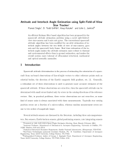 Attitude and Interlock Angle Estimation using Split-Field-of