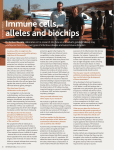 Immune cells, alleles and biochips