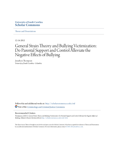 General Strain Theory and Bullying Victimization