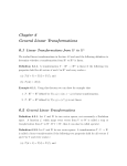 Chapter 6 General Linear Transformations