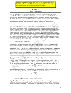 Chapter 2 Atoms and Elements