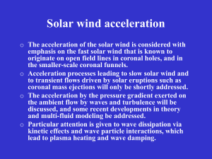 6. Solar wind acceleration