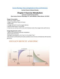 Chapter 4 Exercise Metabolism