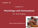 Physiology and Homeostasis