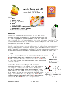 Acids, Bases, and pH