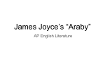 James Joyce`s “Araby”