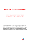 ENGLISH GLOSSARY / DDC