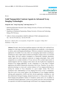 Gold Nanoparticle Contrast Agents in Advanced X