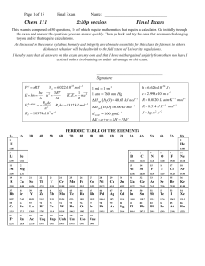 Chem 111 2:30p section Final Exam