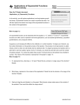 Applications of Exponential Functions - TI Education