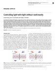 Controlling light-with-light without nonlinearity
