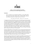 1 Report on the First Amendment Responsibilities of