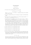 Economathematics Problem Sheet 2 Zbigniew Palmowski 1. Prove