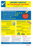 Lunchbox Checklist