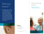 How Hearing Works Brochure - Zenith Hearing Aid Centers