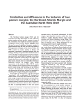 Similarities and differences in the tectonics of two