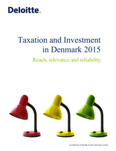 Taxation and Investment in Denmark 2015
