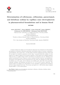 Determination of ceftriaxone, ceftizoxime, paracetamol, and