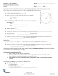 Geometry – Unit 10 Activity Name: ! Deriving the Equation of a Circle