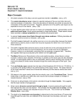 Study Guide / Notes 11