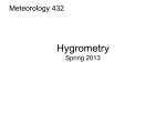 Hygrometry (pdf format)