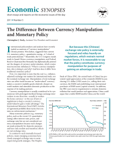The Difference Between Currency Manipulation and Monetary Policy