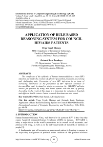 application of rule based reasoning system for council hiv