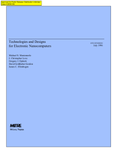 Technologies and Designs for Electronic Nanocomputers