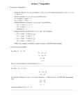 Section 1.7 Inequalities