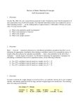 Review of Basic Statistical Concepts Self