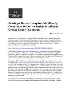 Behringer Harvard Acquires Multifamily Community for Active
