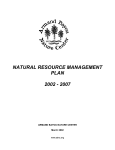 natural resource management plan 2002 - 2007