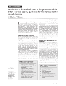 Pleural Disease Guidelines 2003