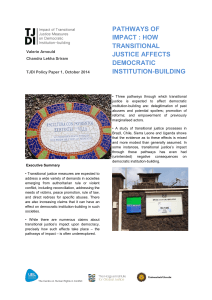 Pathways of Impact: How Transitional Justice Affects Democratic
