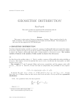 geometric distribution