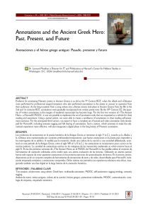 Annotations and the Ancient Greek Hero: Past, Present, and Future