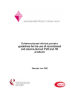 Evidence-based clinical practice guidelines for the use of