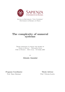 The complexity of numeral systems